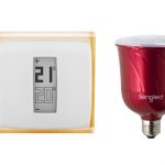 L'ampoule connectée SmartLIGht, le thermostat Netatmo, l'ampoule haut-parleur Pulse Master, la caméra Nest Cam Indoor.