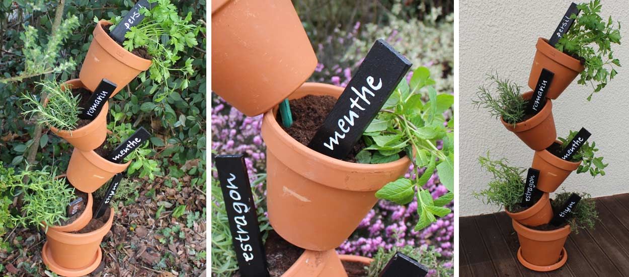 Tuto : Fabriquez une jardinière verticale pour vos plantes aromatiques