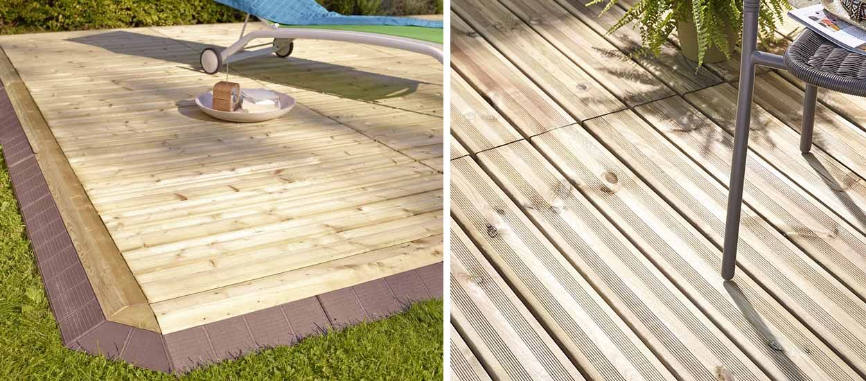 Une terrasse en bois qui s'installe en un clin d'oeil