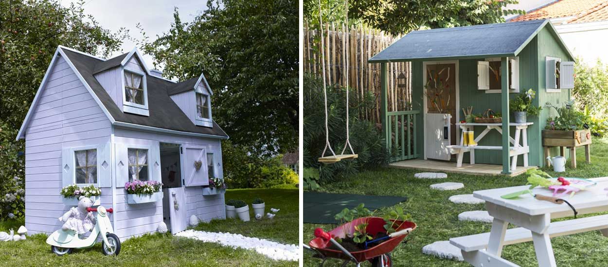 Cabane de jardin en bois, maisonnette pour enfant