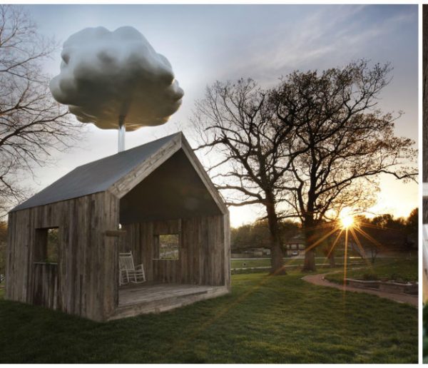 La Maison Nuage, la cabane qui imite la pluie et sensibilise à l'environnement