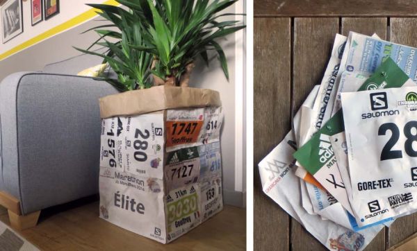 Tuto : Sportifs, recyclez vos dossards en objet déco original !