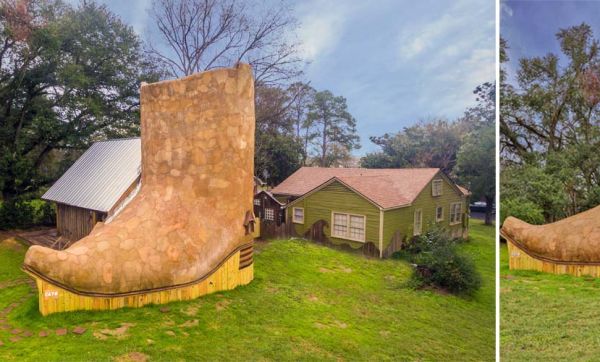 Une maison écolo en forme de santiag... pourquoi pas, si ça vous botte !