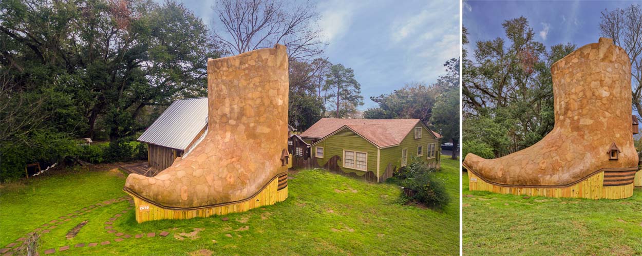 Une maison écolo en forme de santiag... pourquoi pas, si ça vous botte !