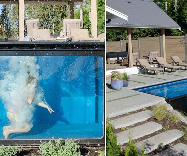 Cette piscine transparente donne envie de se jeter à l'eau