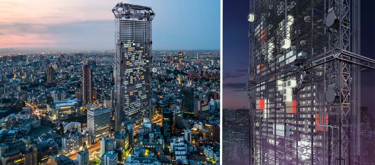 Le gratte-ciel du futur imprimera lui-même ses capsules d'habitation