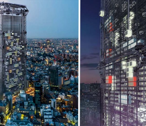 Le gratte-ciel du futur imprimera lui-même ses capsules d'habitation