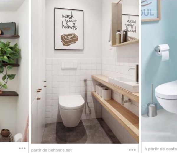 13 Astuces De Rangement Dans Les Toilettes Etagere Diy Placards Encastres