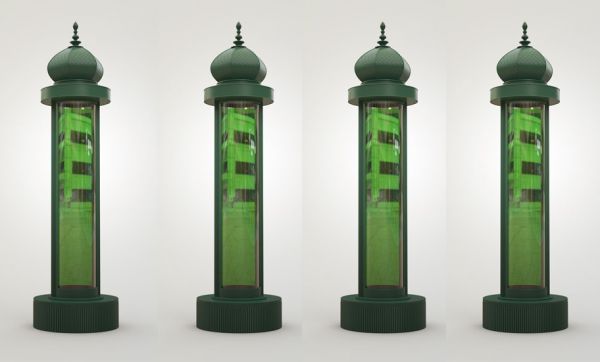 Des micro-algues dans le mobilier urbain pour dépolluer l'air des villes