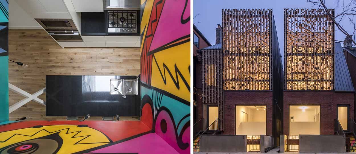 Street-art et travail du bois : cet immeuble étonnant mixe les genres