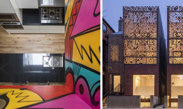 Street-art et travail du bois : cet immeuble étonnant mixe les genres