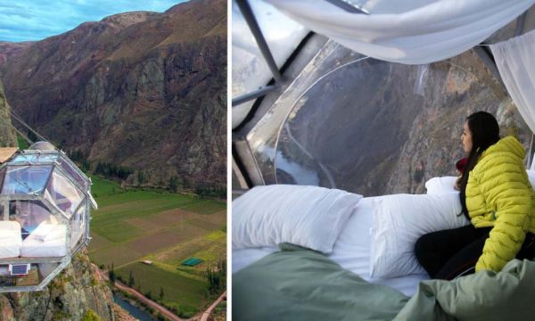 Dormir à flanc de montagne, à 400 mètres de haut, ça vous tente ?