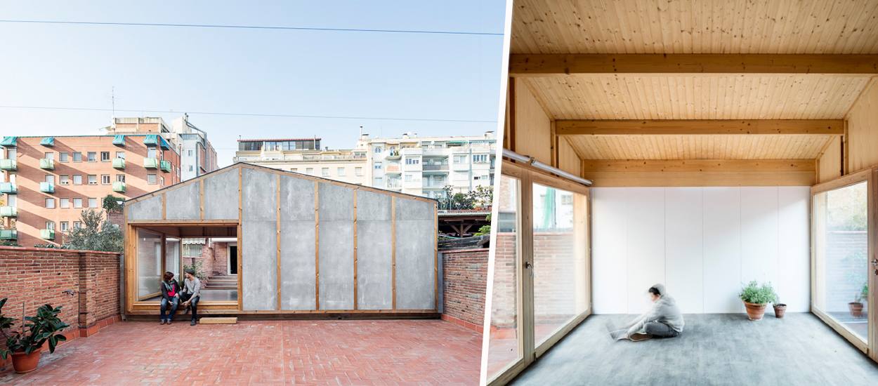 Cette extension d'appartement, installée sur le toit d'un immeuble, permet de gagner 30 m2