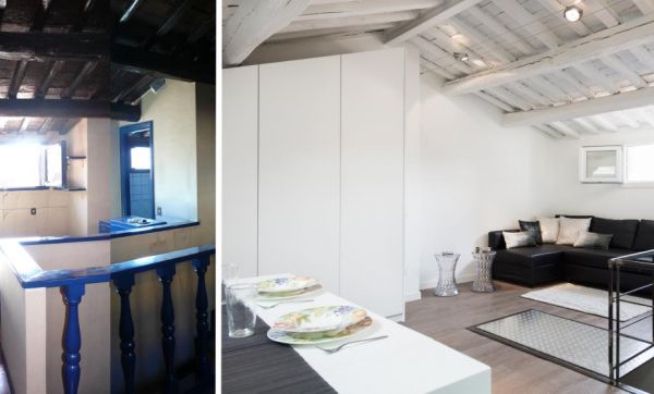 Avant / Après : des combles transformés en studio avec rangements optimisés