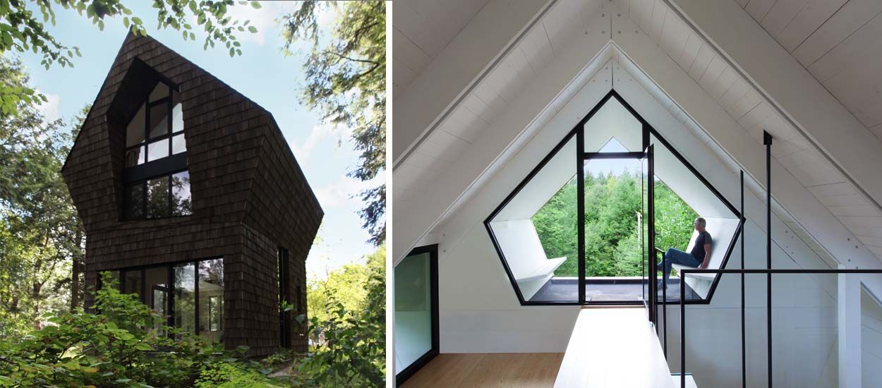 Une maison étonnante avec vue sur la cime des arbres