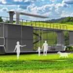 L'ingénier Charles Bombardier a conçu un nouveau concept de maison posé sur des rails