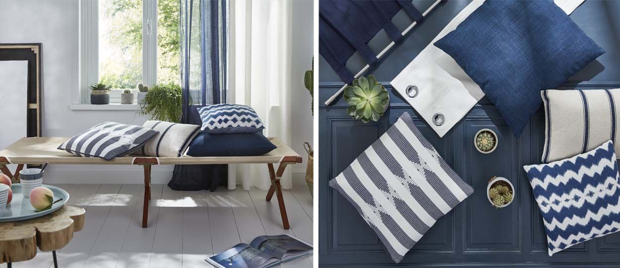 Déco : le bleu indigo, couleur de saison