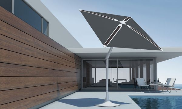 Jardin : ce parasol tournesol suit le soleil et recharge vos batteries