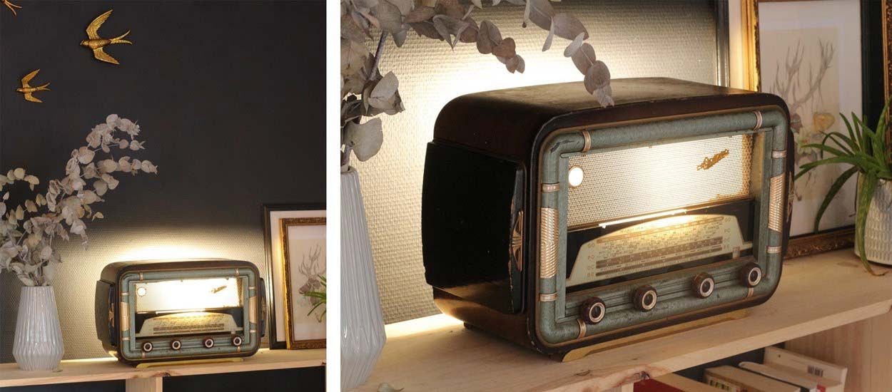 Tuto : Transformez un poste radio vintage en lampe déco