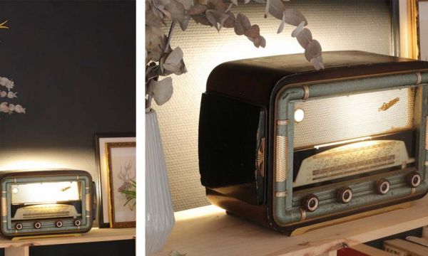 Tuto : Transformez un poste radio vintage en lampe déco