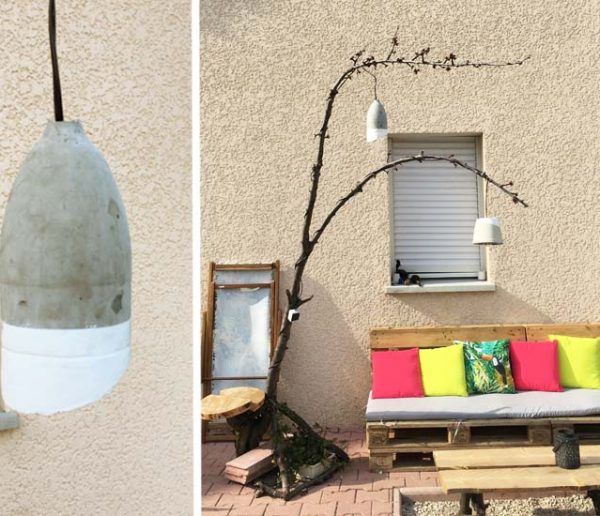 Tuto : Fabriquez des lampes de jardin en béton pour 6 € seulement