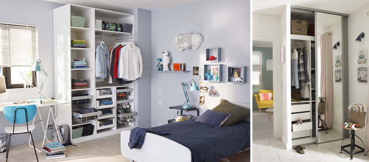 Comment créer un dressing dans une petite chambre ? – Tendances dressings  et placard