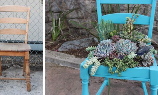 Tuto upcycling : Sublimez une vieille chaise avec des succulentes