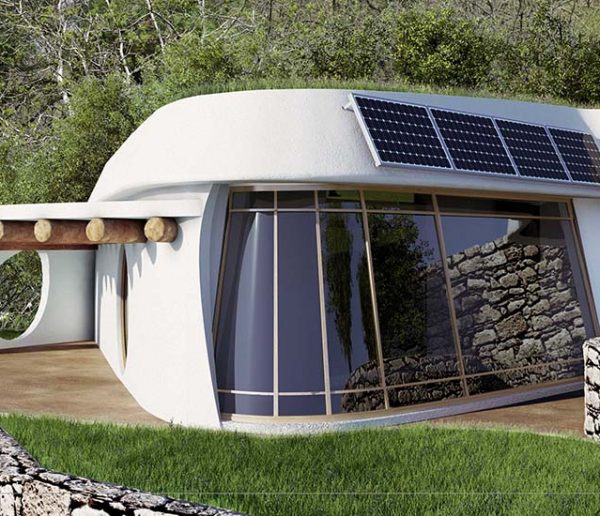 Ces jolies petites maisons écolo sont des Earthships modernes qui luttent contre la crise des déchets