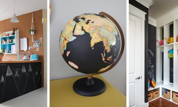 22 idées déco avec de la peinture ardoise pour écrire des petits mots partout
