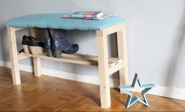 Tuto : Fabriquez un banc range-chaussures parfait pour l'entrée