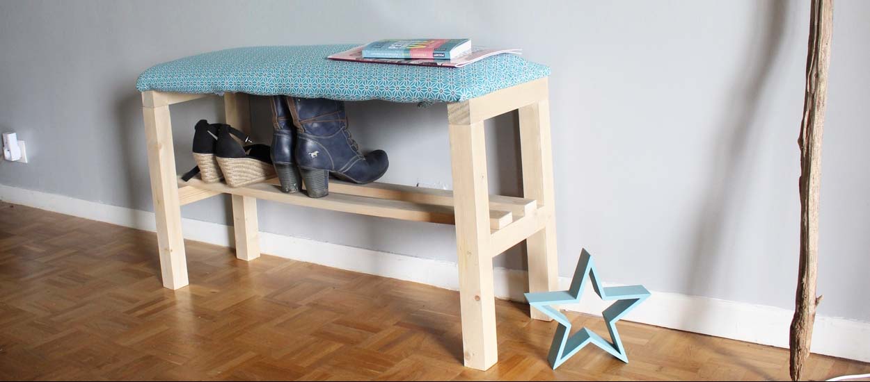 Tuto : Fabriquer un banc à chaussures - Meuble à chaussures - 18h39.fr