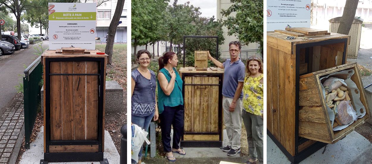 Ils ont installé des boîtes pour collecter le pain rassis à Lyon et éviter le gaspillage