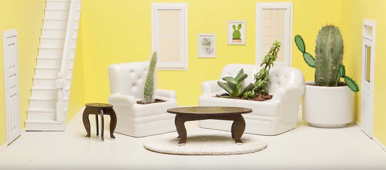 Des mini-meubles pour succulentes et cactus, une idée craquante !