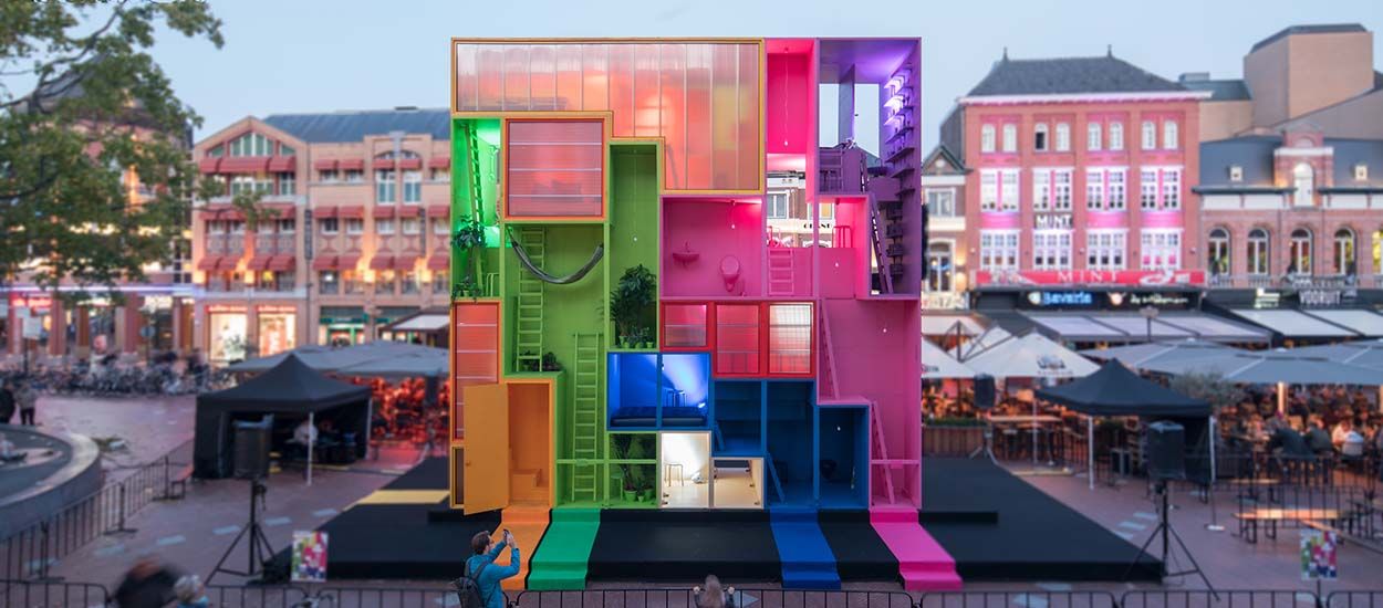 Et si, dans le futur, on habitait dans des immeubles tout droit sortis du jeu Tetris ?