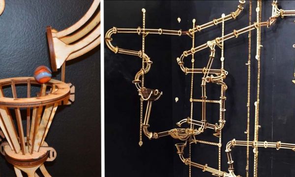 Construisez un circuit de billes spectaculaire et transformez un mur en sculpture animée