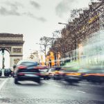 Heure de pointe sur les Champs Élysées