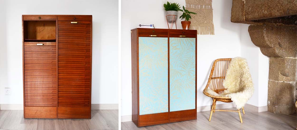 Comment décorer un meuble avec du joli papier peint ?