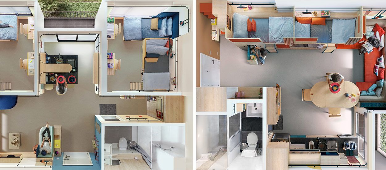 Ces appartements flexibles vont vous donner envie de vivre en colocation !
