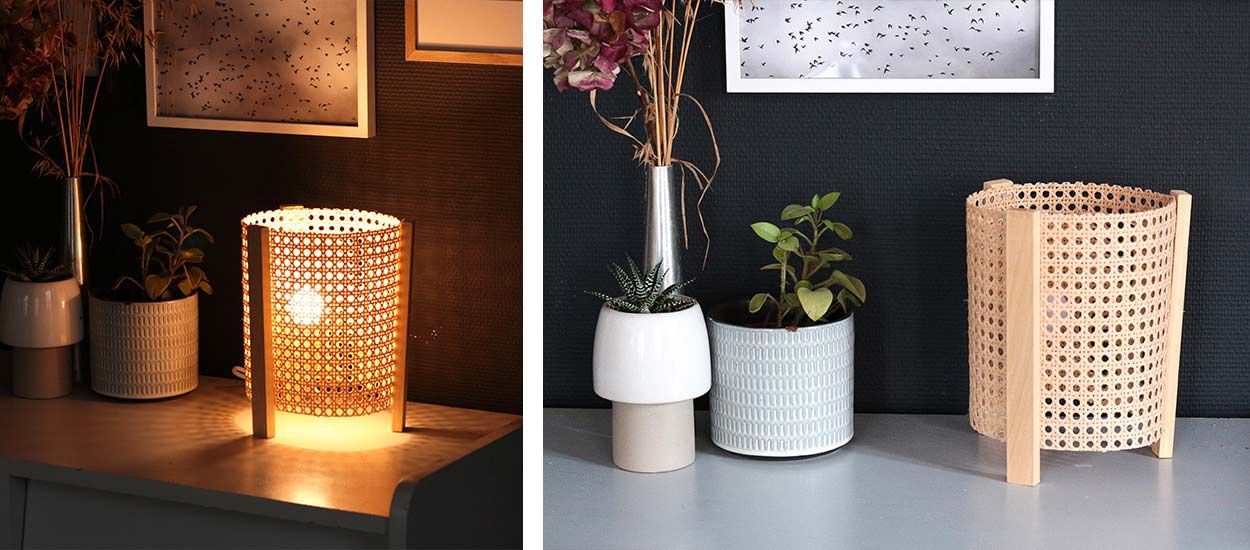 Tuto : Fabriquez une lampe en cannage vintage et tendance