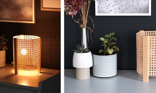 Tuto : Fabriquez une lampe en cannage vintage et tendance