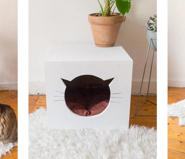 Tuto : Fabriquez une adorable petite maison pour votre chat