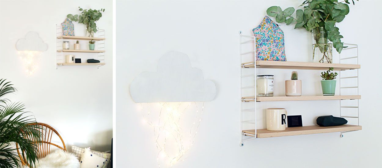 DIY] Une jolie lampe LED Nuage - Le Blog Lux et Déco