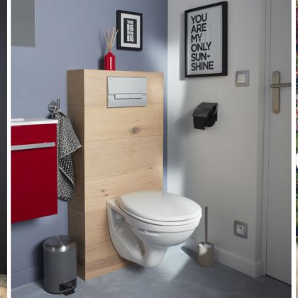 7 habillages pour des toilettes suspendues qui sortent de l'ordinaire