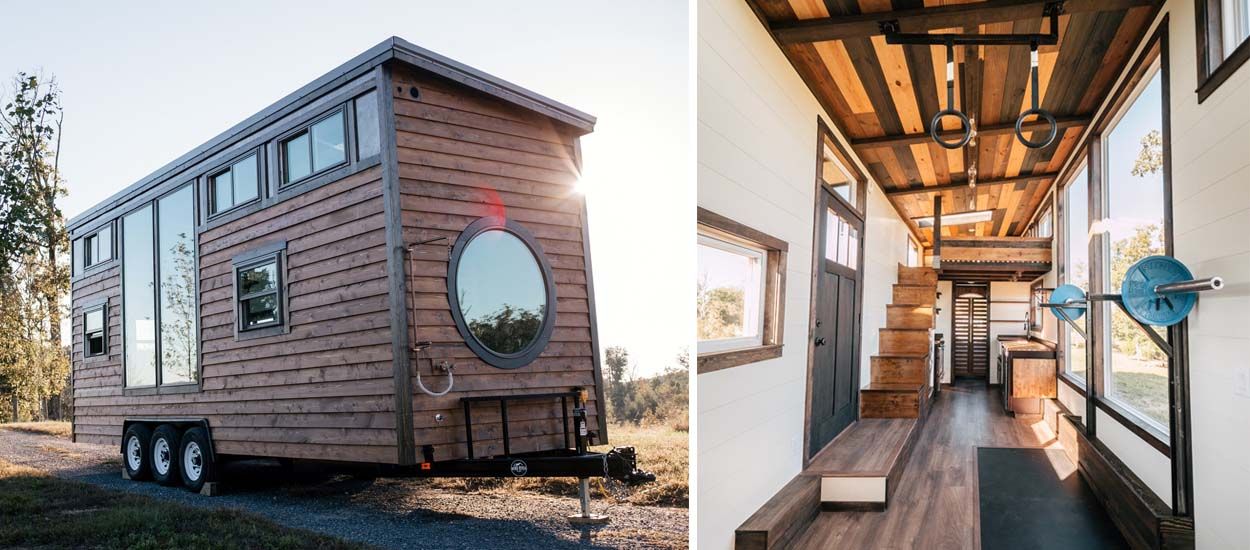 Cette tiny house est totalement équipée pour faire du sport