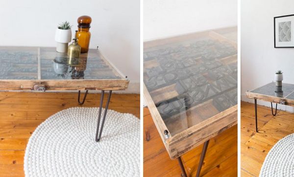 Tuto : Fabriquez une table basse industrielle avec une table d'imprimeur