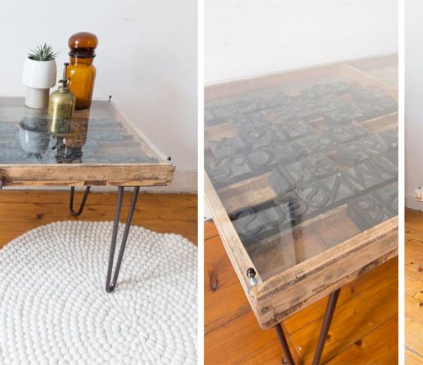 Tuto : Fabriquez une table basse industrielle avec une table d'imprimeur