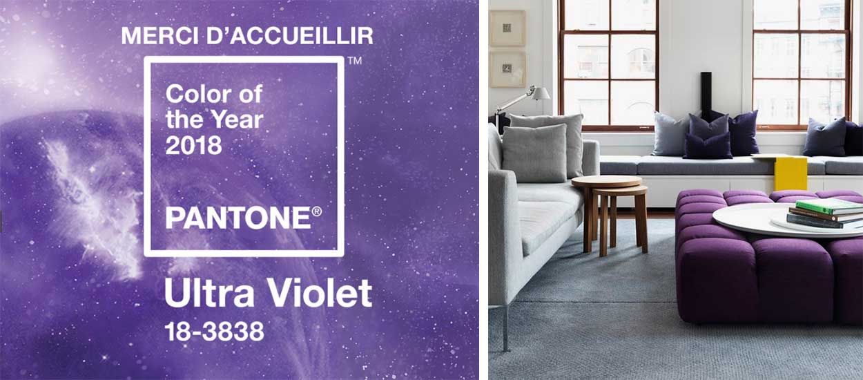 19 idées pour intégrer la couleur de l'année, le Pantone Ultra Violet dans sa déco !