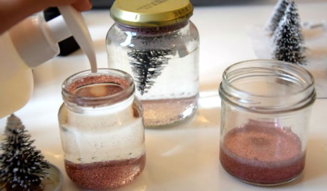 Ou Trouver De La Glycérine Pour Boule à Neige Fabriquer une boule à neige sans glycérine avec des pots en verre