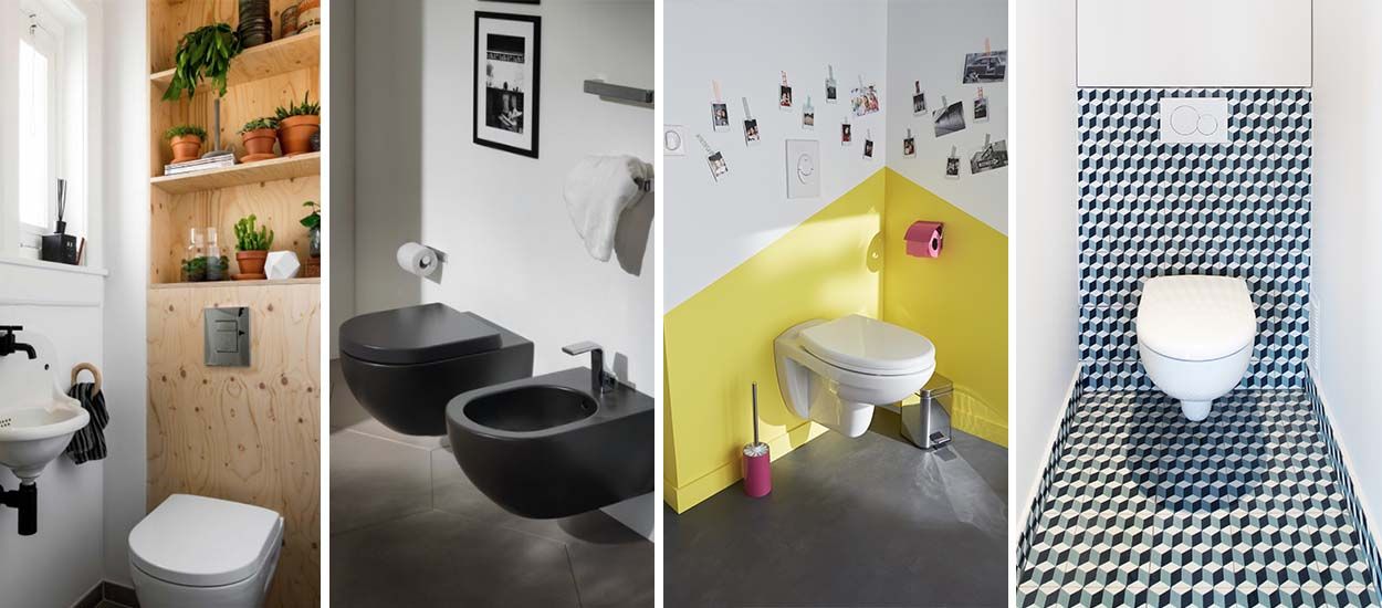 6 idées pour des toilettes suspendues super tendance !