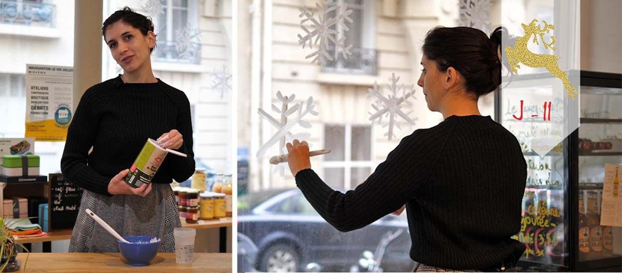 Le blanc de Meudon pour décorer vos vitres, l'astuce écolo de Noël !